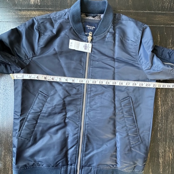 Abercrombie & Fitch Blue Full Zip Military Jacket. Size Small - Picture 5 of 9